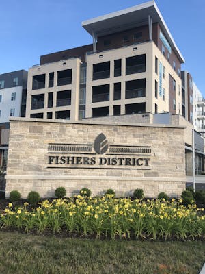 Fishers District Sign
